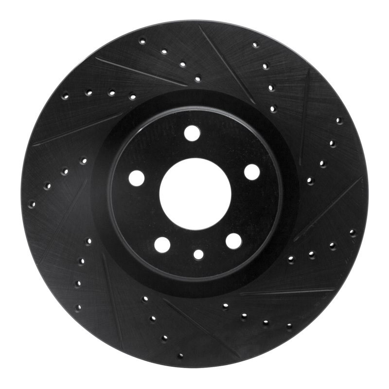 Ford Fusion Brake Rotor (1) - Front Right - R1 Concepts - Drilled & Slotted - Black - `13-`20 Ford Fusion Brake Rotor (1) - Front Right - R1 Concepts - Drilled & Slotted - Black - `13-`20